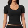 SPARK Women's Versatile Slim-Fit Short Sleeve Yoga Top ZC5558