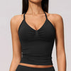 SPARK Seamless Halter V-Neck Open-Back Tank Top ZC4535