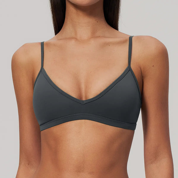 SPARK Women's V-Neck High-Stretch Yoga Fitness Bra ZC9599