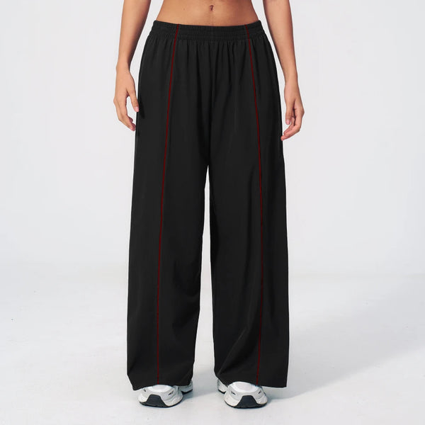 SPARK Color-Block Women's Yoga Pants – UV Sun Protection & Loose Fit ZC3598