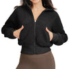 SPARK Women's Fox Fur Warm Yoga Jacket ZC5538