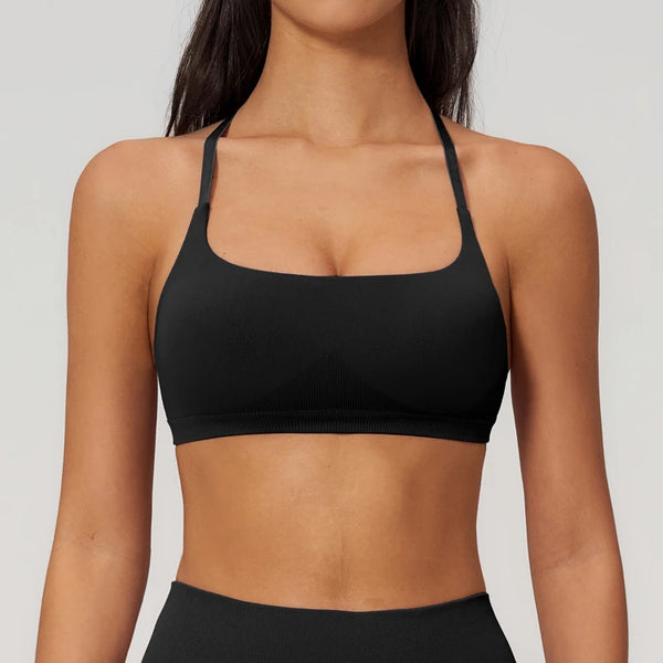 SPARK Seamless Cross Back Adjustable Sports Yoga Bra ZC7790