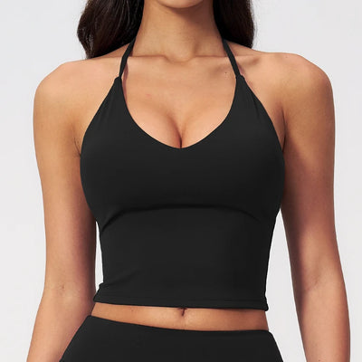 SPARK Women's Halter-Neck I-shaped Back Yoga Fitness Tank Top ZC3588