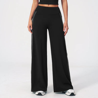 SPARK Women's Contrast Color Wide Leg Yoga Pants ZC3588