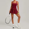 SPARK Women's Backless Pleated Yoga Fitness Tennis Skirt QS3928