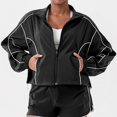 SPARK Contrast Color Two Piece Tennis Outfits Set JK245