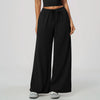 SPARK Women's Thickened Brushed Wide Leg Yoga Pants | Drawstring Waist Casual Trousers ZC9626-1