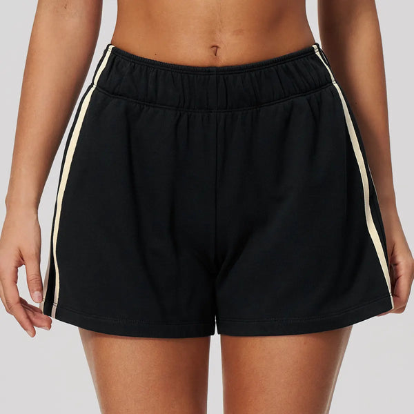 SPARK Women’s Color Block Thick Athletic Shorts | Low-Rise Slimming Workout & Casual Shorts ZC3005