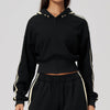 SPARK Women’s Color Block Cropped Hooded Jacket | Thick Warm Athletic & Casual Jacket ZC3005