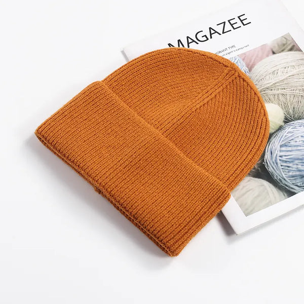 SPARK Unisex Thick Knit Beanie | Warm Winter Cuffed Hat with Ear Coverage