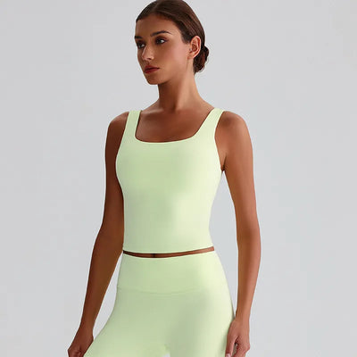 SPARK Square Neck Longline Sports Tank Top LQ8011