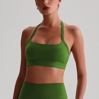 SPARK Breathable Halter Padding Sports Bra LQ8020