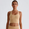 SPARK V Neck Yoga Crop Tank Tops LQ8021