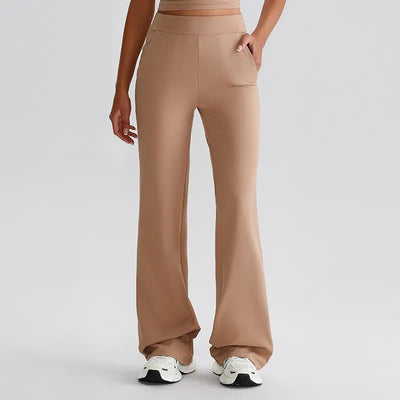 SPARK High Waist Flared Pants with Pockets LQ8027