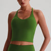 SPARK Yoga Crop Top with Sexy Cross Back LQ8028