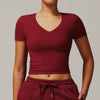 SPARK V Neck Yoga Top ZC8694-2