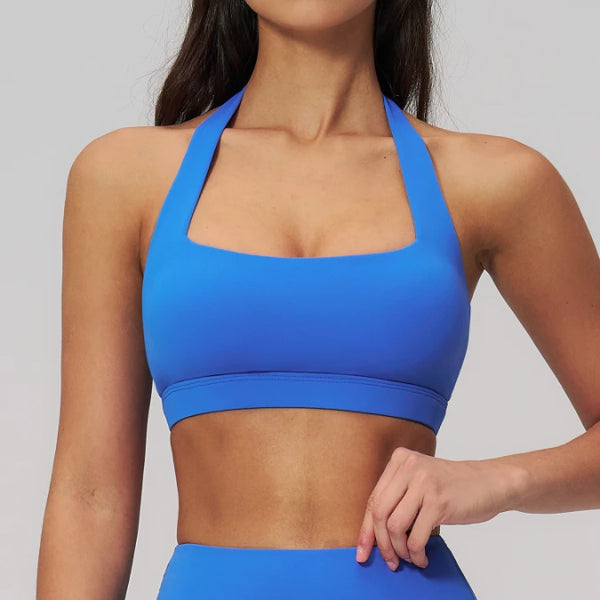 SPARK Summer Halter Neck High-Impact Yoga Fitness Bra ZC3091-2