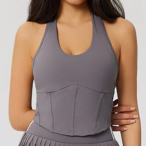 SPARK Halter Slim Tummy Control Yoga Fitness Tank Top CTY2171