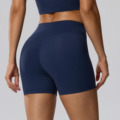 SPARK Women's High-Waist Butt-Lifting Yoga Shorts YEL62428