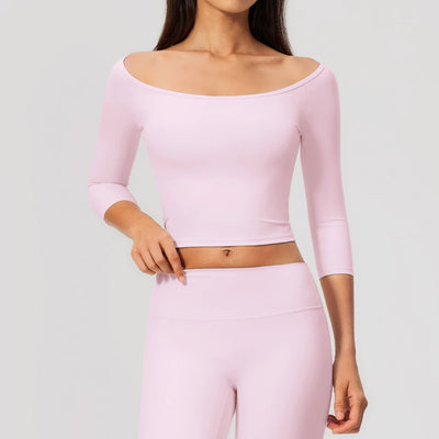 SPARK Women's Quick Dry Half-Sleeve Yoga Fitness Top ZC5529