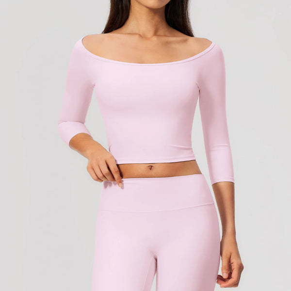 SPARK Women's Quick Dry Half-Sleeve Yoga Fitness Top ZC5529