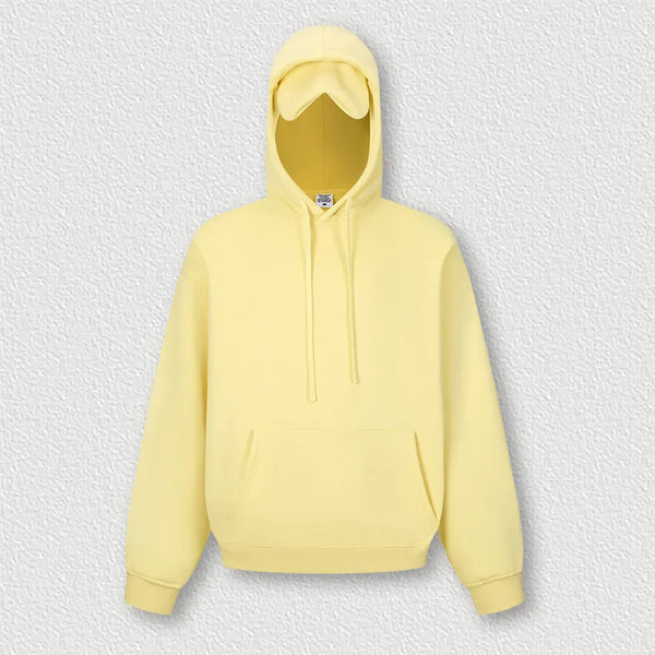 SPARK Men's Solid Color Hooded Sweatshirt with Eye Mask TH2692