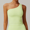 SPARK One Shoulder Longline Tank Tops ZC8408