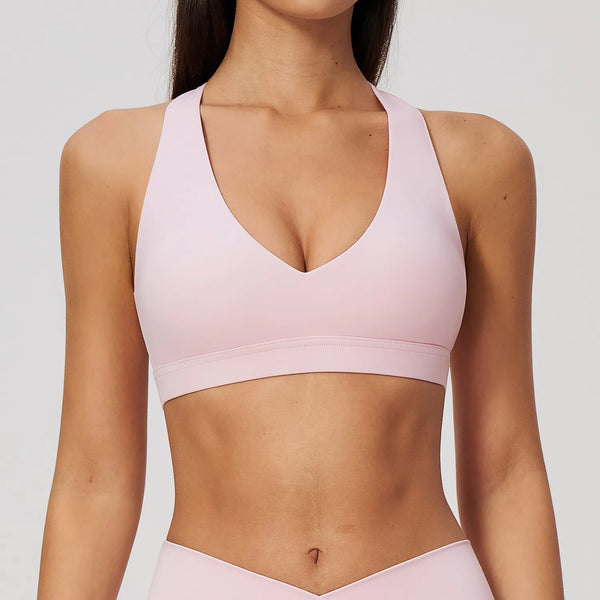 Spark Women's Halter-Neck High Support Yoga Sports Bra ZC2588