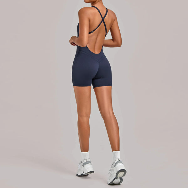 SPARK New Yoga Sports Bodysuit with Cross-Back TF2533
