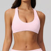 SPARK Women's Wide Halter Straps Cross Back Yoga Workout Bra ZC5558