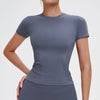 SPARK Seamless Crew Neck Yoga T-shirt Top ZC5081