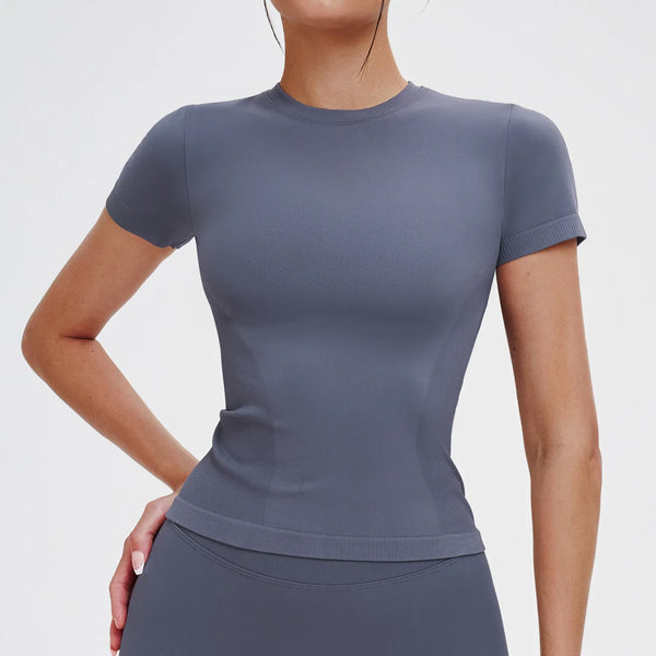 SPARK Seamless Crew Neck Yoga T-shirt Top ZC5081