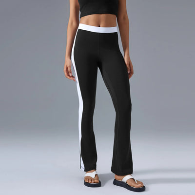 SPARK Contrast Color Yoga Flared Pants DQ25092