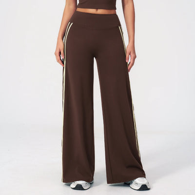 SPARK Women's Contrast Color Wide Leg Yoga Pants ZC3588