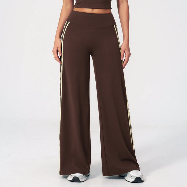SPARK Women's Contrast Color Wide Leg Yoga Pants ZC3588