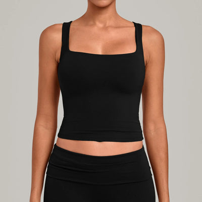 SPARK Women’s Square Neck Yoga Tank Tops TF6012