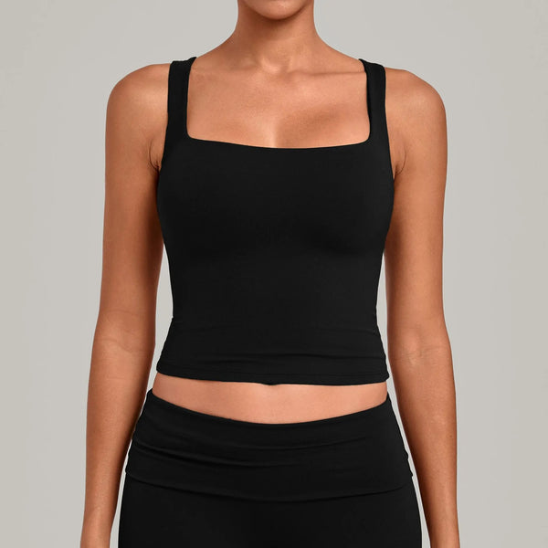 SPARK Women’s Square Neck Yoga Tank Tops TF6012