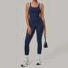 SPARK Color Block Naked-feel Fit Yoga Fitness Two-piece Set TF7709