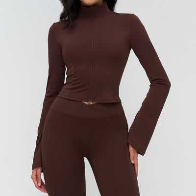 SPARK Fashion Flared Sleeves Yoga Fitness Jacket ZC4518
