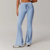 SPARK High Waist Yoga Flared Pants with Drawstring ZC5034