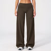 SPARK Women's Folded Waist Yoga Wide Leg Pants ZC5529