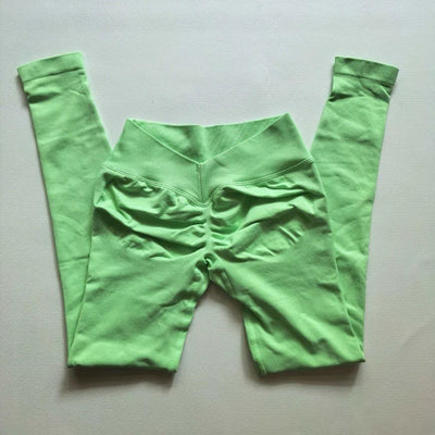 SPARK Seamless V Back Waist Butt Lifting Workout Leggings OD5588