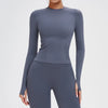 SPARK Seamless Crew Neck Yoga Long Sleeve Top ZC5081