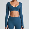 SPARK Women's Sexy V Neck Yoga Fitness Crop Top YJ0217