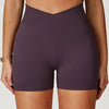 SPARK Seamless Crossover Waist Workout Shorts ZC4596