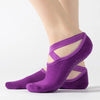SPARK Non-Slip Yoga Socks with Cross Straps & Terry Cushioning YL032