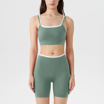 SPARK New Contrast Yoga Two Piece Set QY6568