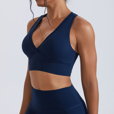 SPARK Deep V Shaped Racerback Yoga Bra CY3470