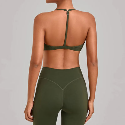 SPARK Women's Adjustable I-Shaped Back Yoga Sports Bra TF2713