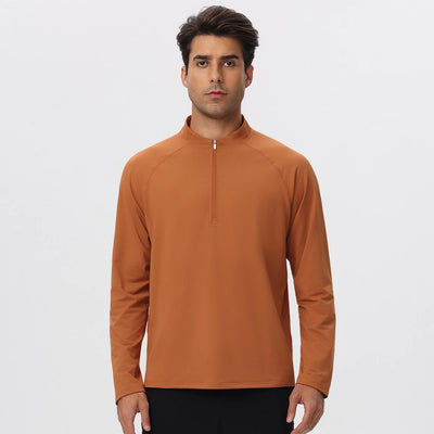 SPARK Men’s Half-Zip Lightweight Warm-Up Pullover Long Sleeve YEL61527